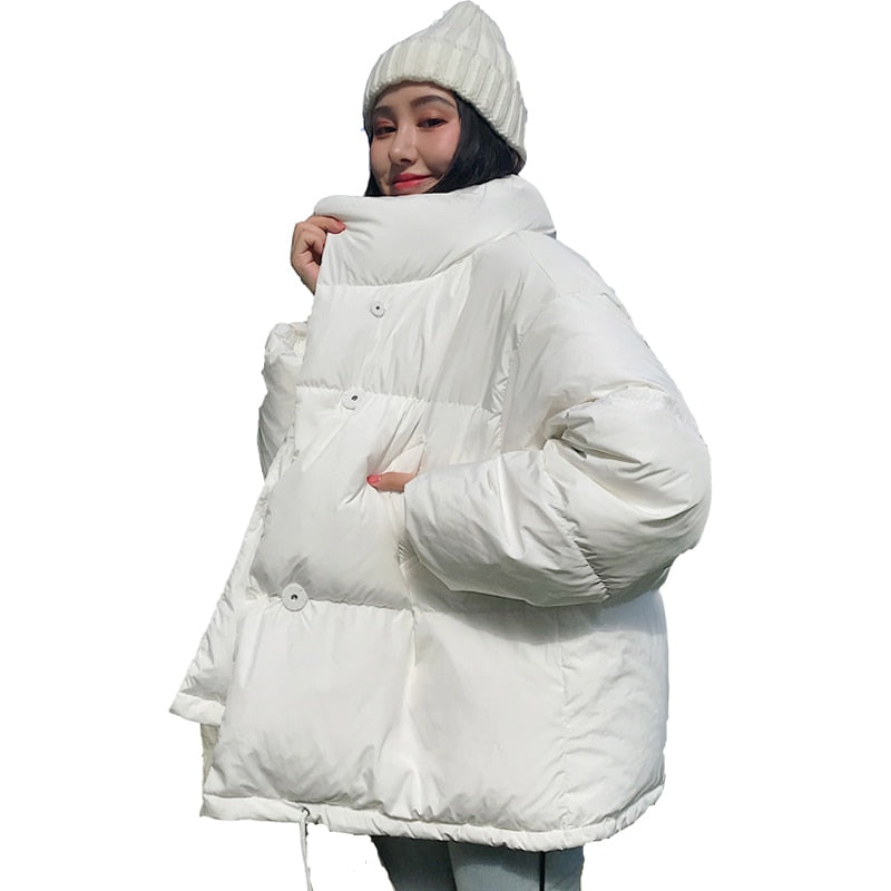 White down coat women top