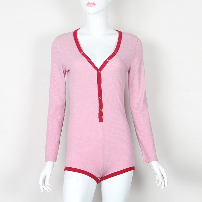 New Sexy Casual Bodysuit Women V Neck - friipe