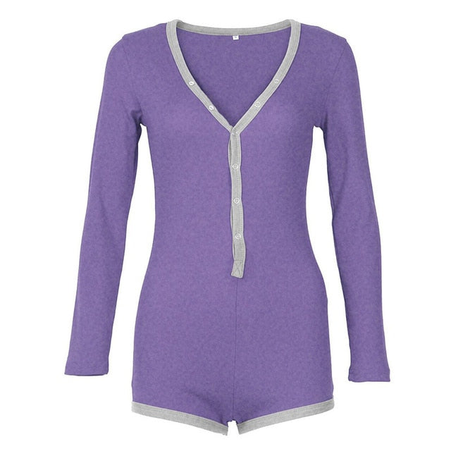 New Sexy Casual Bodysuit Women V Neck - friipe