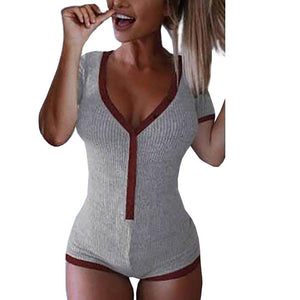 New Sexy Casual Bodysuit Women V Neck - friipe